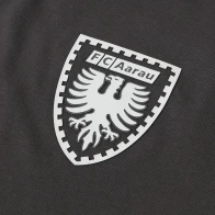 T-Shirt anthrazit Wappen weiss