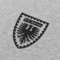 T-Shirt grau Wappen schwarz