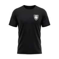 T-Shirt schwarz Wappen weiss