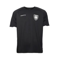 Polyester Shirt schwarz Wappen weiss