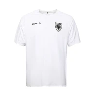 Polyester Shirt weiss Wappen schwarz