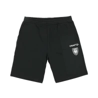 Freizeitshorts schwarz Wappen weiss