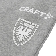 Freizeitshorts grau Wappen weiss