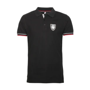 Poloshirt Wappen weiss
